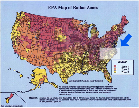 USA Radon Zones
